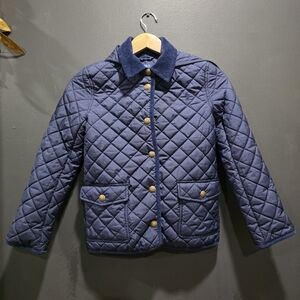 Polo Ralph Lauren Kids Barn Quilted Shell Jr Jacket Hooded Sz M 8/10